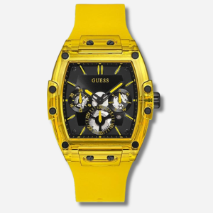 GUESS 43x51MM Yellow Crystal Accented
