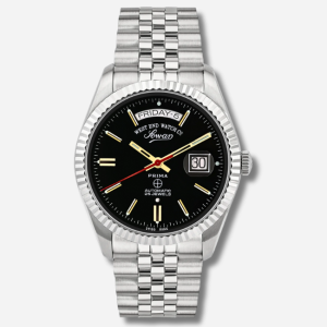 West End Watch Co. Sowar Prima Classic Black Dial 41mm Jubilee Bracelet