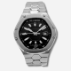 GF FERRE GEOMETRIC SHAPE BLACK DIAL MEN'S WATCH