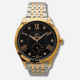 GF FERRE ROUND BLACK ROMAN DIAL MEN'S WATCH