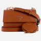 Guess Alexie Crossbody Flap Brown Bag