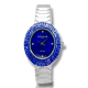 Rochas Blue Dial Diamonds Watch
